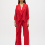 JOSEPH RIBKOFF - Eggshell Flared Open Blazer (252092)