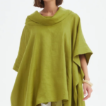 TIRELLI - OVERSIZED COLLAR PONCHO ( 25A3709)