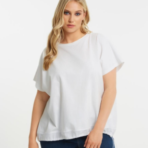 MAT - Cotton & Poplin T-Shirt With Drawstring (8501.1035)