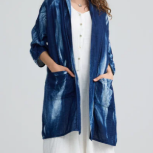 LUUKAA - MONROE Batik-effect long jacket (26Y03306)