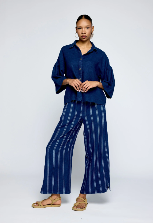 LUUKAA - AZALEA Denim Muslin Pants (26Y0203)