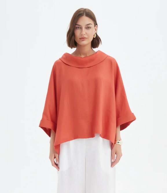 TIRELLI - FUNNEL NECK BOXY TOP (24A3523)