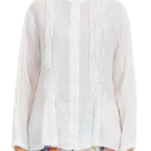 GRIZAS - Pin-Tucked Linen Shirt (52729-L400)