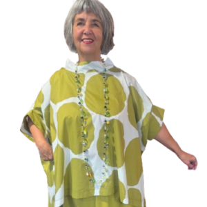 TIRELLI - STRUCTURED NECK PRINT TUNIC (25A3742)