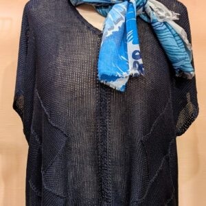 MARIE LA LUNE - One Size Cotton Asymmetric Sweater (13543)
