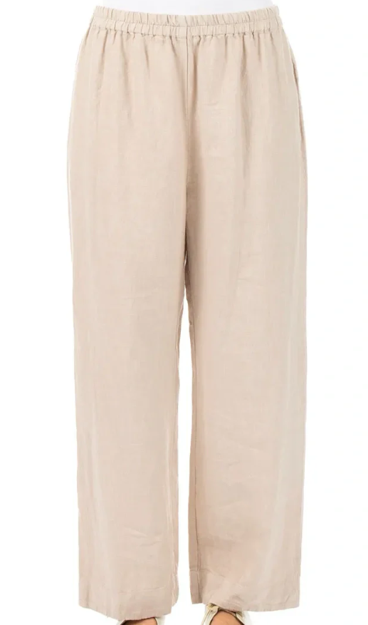 GRIZAS - Straight Linen Trousers (3813/2-L532)