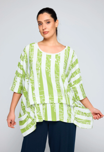 LUUKAA - EMRYN Striped Jersey Tunic (26Y01117)
