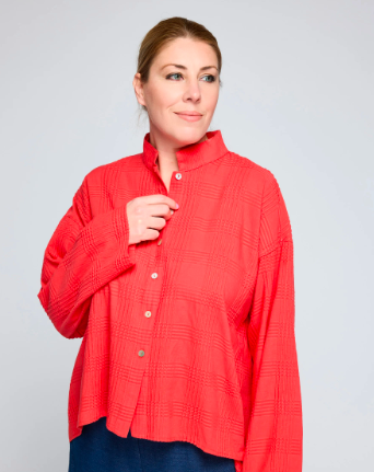 LUUKAA - ERINA Mandarin Collar Shirt (26Y0119)