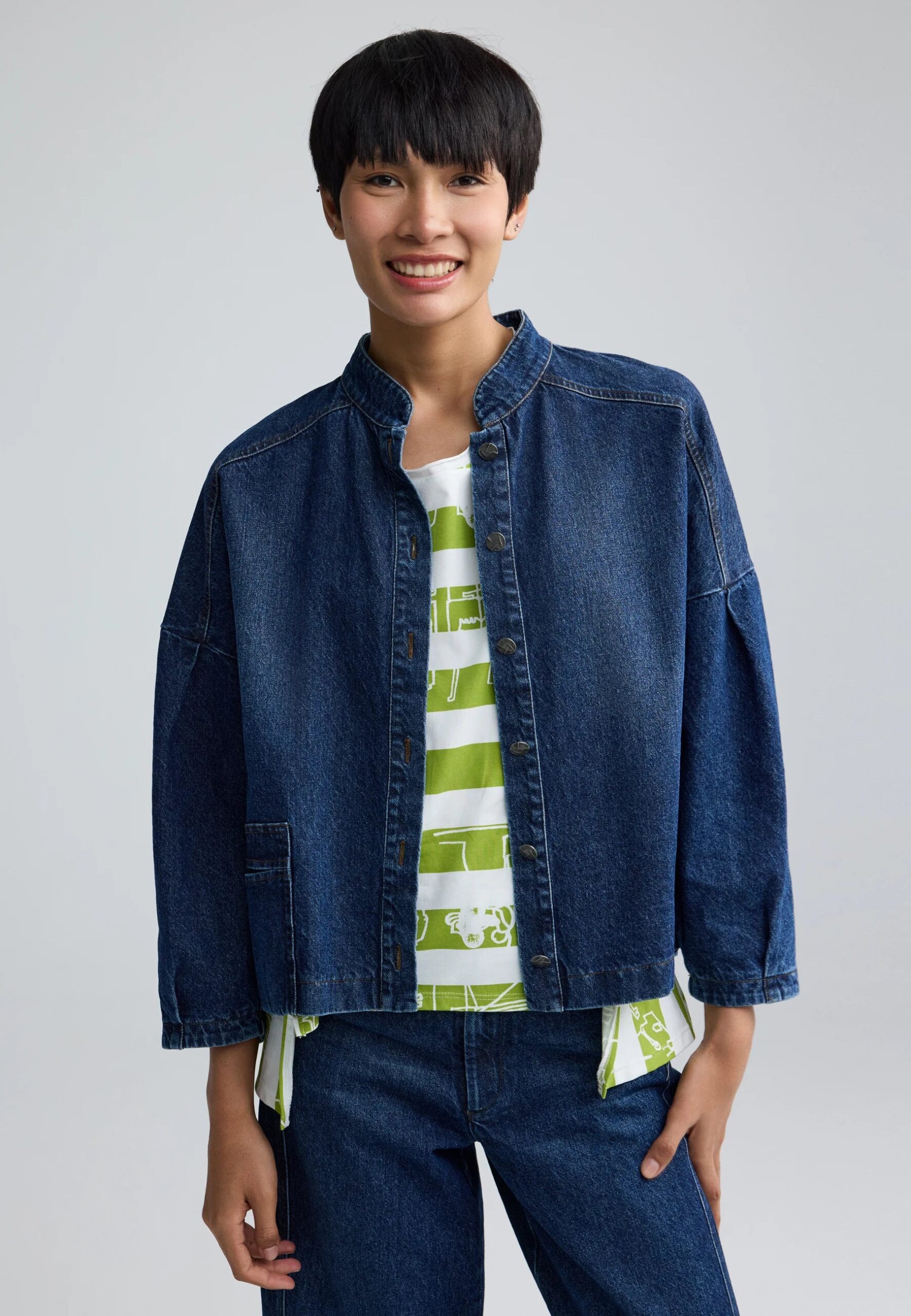 LUUKAA - JADA Structured Denim Jacket With Pocket (26Y03312)