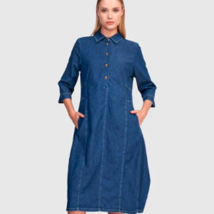 ALEMBIKA - Harper Shirtdress, Denim (SD913D)