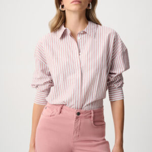 JOSEPH RIBKOFF - Tencel Stripe Print Boxy Blouse (261931F26)