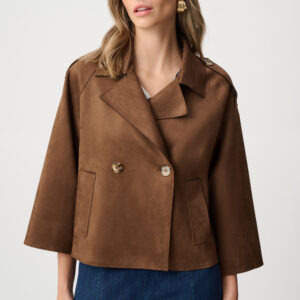 JOSEPH RIBKOFF - Scuba Suede Boxy Jacket (T-263000)
