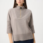 JOSEPH RIBKOFF - Brushed Viscose And Nylon Funnel-Neck Sweater (263937)