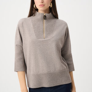 JOSEPH RIBKOFF - Brushed Viscose And Nylon Funnel-Neck Sweater (263937)