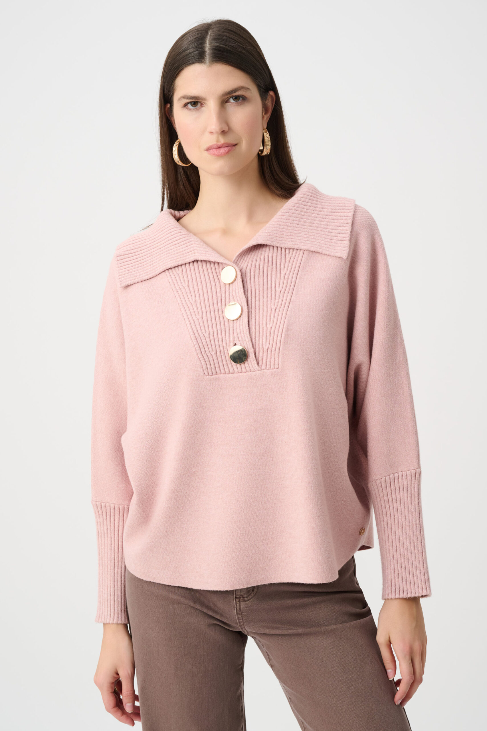 JOSEPH RIBKOFF - Brushed Viscose And Nylon Shawl-Neck Sweater (263938)