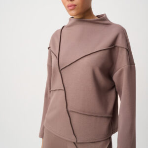 JOSEPH RIBKOFF - Embellished Seams Boxy Top (264081)