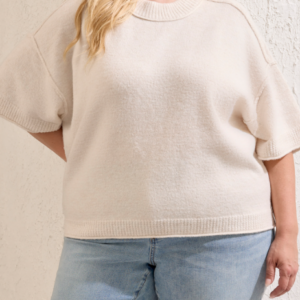 TRIBAL - LOFTY ELBOW SLV CREW NK SWEATER (6278V)