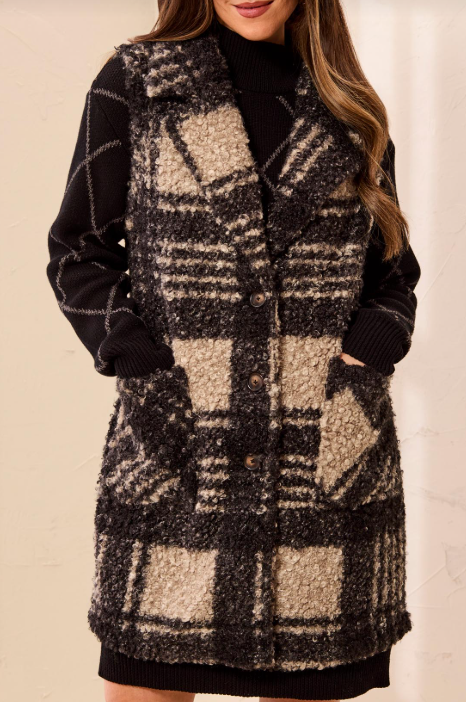 TRIBAL - BUTTON FRONT VEST (3235O)