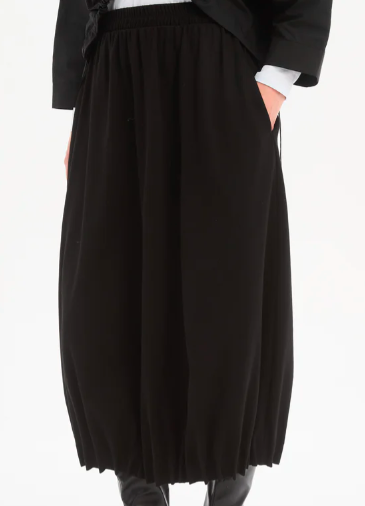TIRELLI - JERSEY PIN TUCK HEM SKIRT (26P3804)