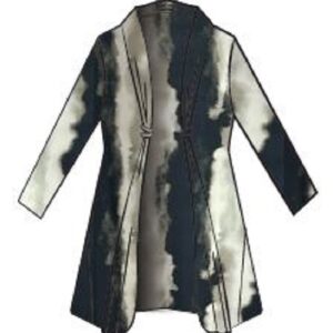 SYMPLI - Double Loop Cardigan Print Plus (25222PG)