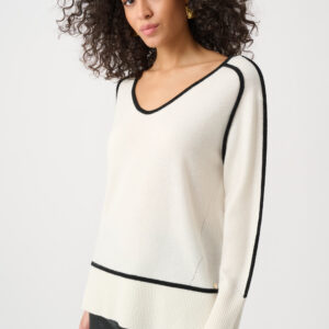 JOSEPH RIBKOFF - Cashmere And Wool Contrast trim Sweater (263941)