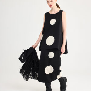LUUKAA - Polka Dot Sleeveless Top (26K127T)