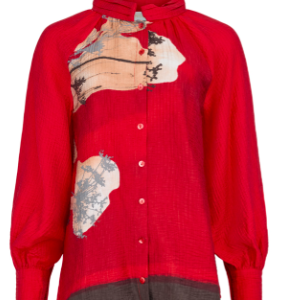 NOEN - Red Blouse With Design (86311-81383)