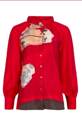 NOEN - Red Blouse With Design (86311-81383)